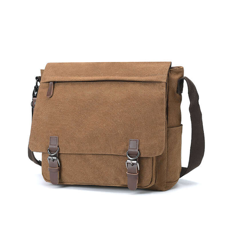 15" laptop messenger bag made from high-quality canvas.