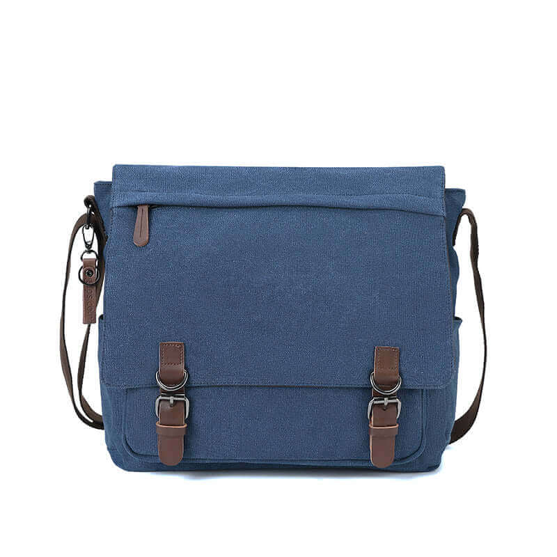 Stylish crossbody canvas bag fitting 15" laptops.