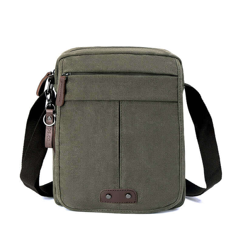 High-quality canvas bag front view highlighting its stylish design