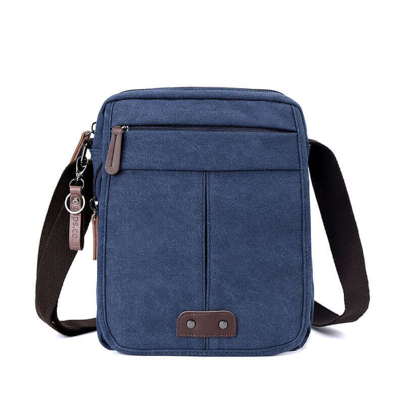 Stylish canvas shoulder bag with adjustable strap for comfortable carrying