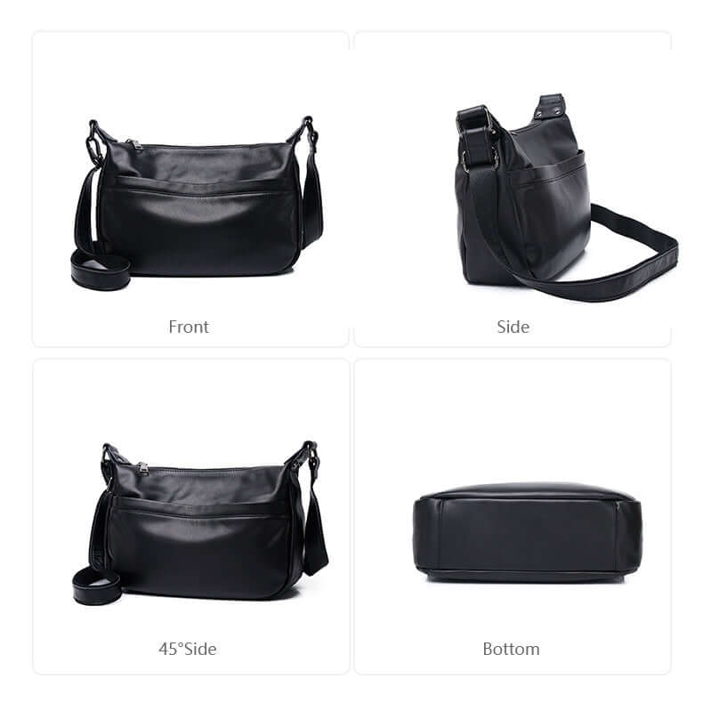 Classic minimalist style of GDPS leather crossbody bag