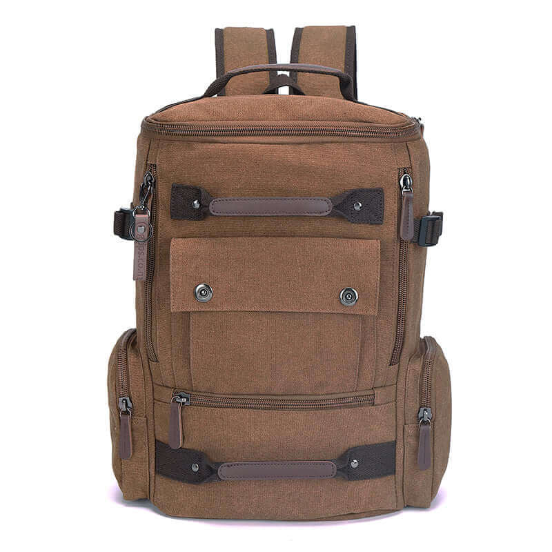 Canvas backpack ideal for both work and leisure activities.