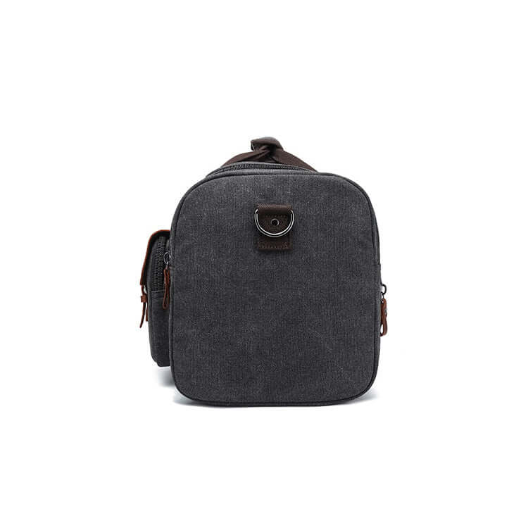 Side zipper pocket for toiletries or electronics