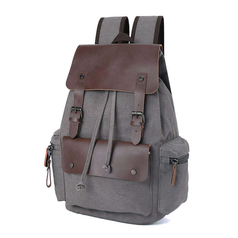 Classic vintage canvas backpack with a timeless design, perfect for everyday adventures.