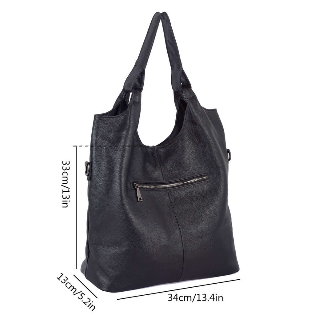 Classic leather tote for daily use and work – GDPS Bag NZ