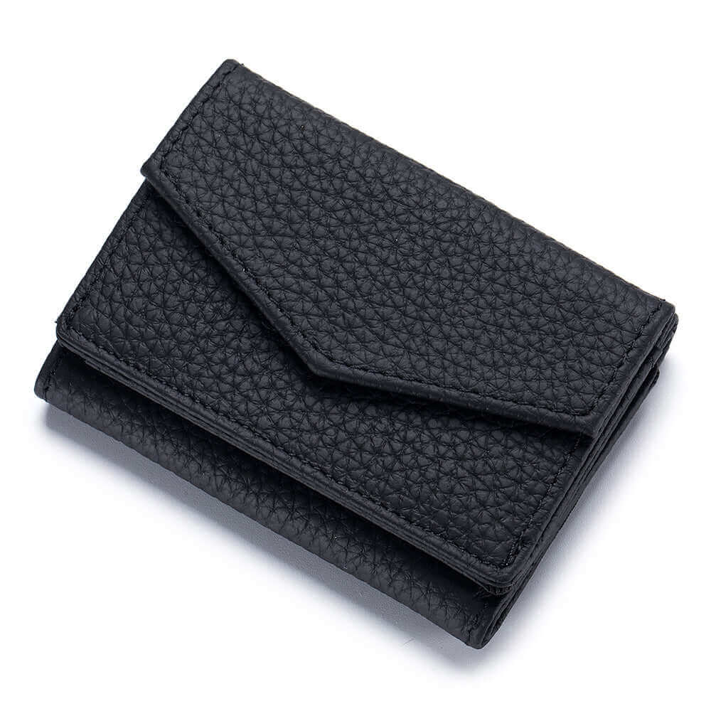 Functional leather wallet with coin pocket and card slots in NZ