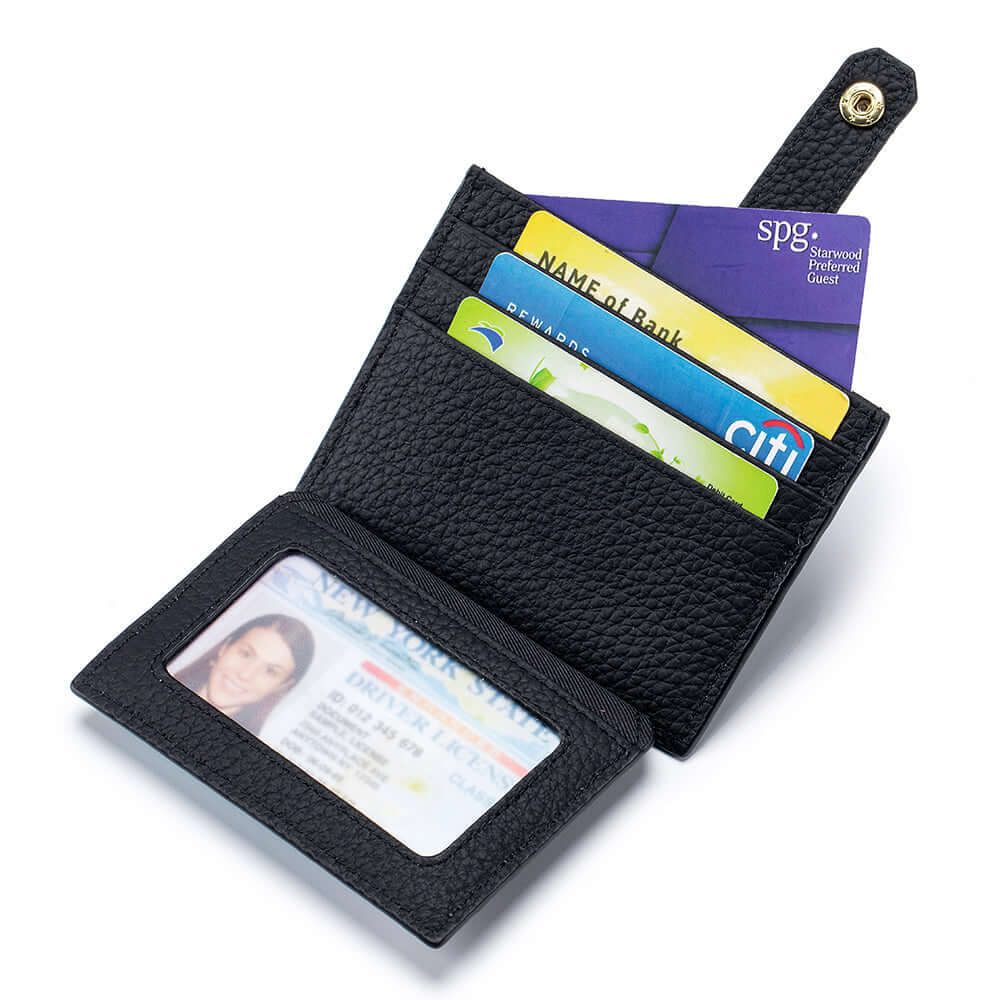 Card holder with ID display slot and card compartments – GDPS Bag NZ