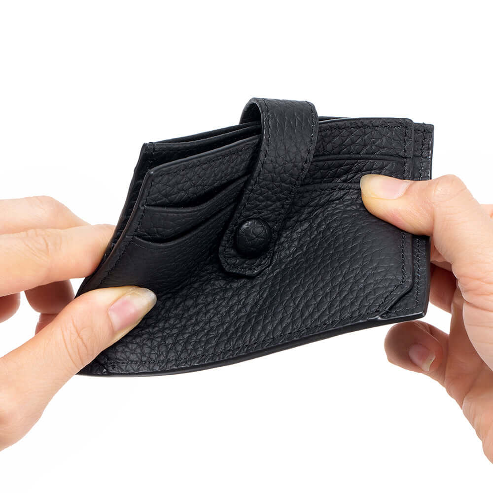 Soft leather women’s card wallet with secure fit – GDPS Bag NZ