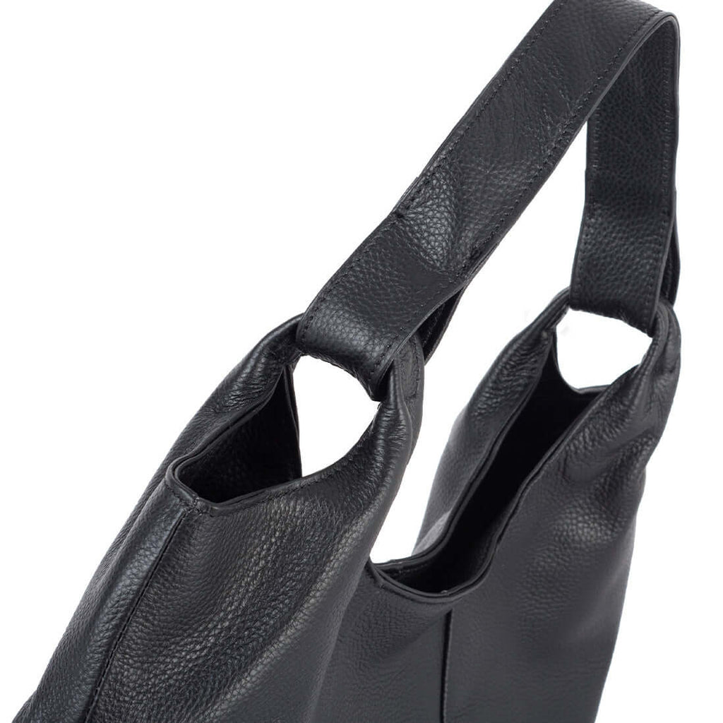 Soft leather tote bag with dual top handles – GDPS Bag NZ