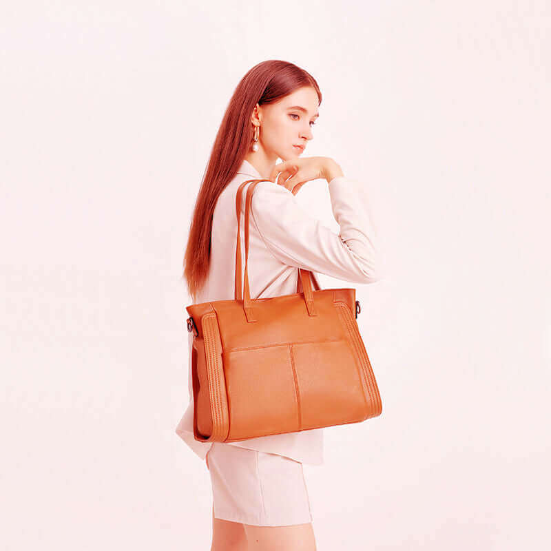 Minimalist design leather tote shoulder bag NZ