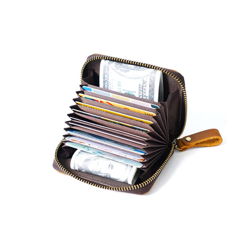 RFID wallet with multiple card compartments