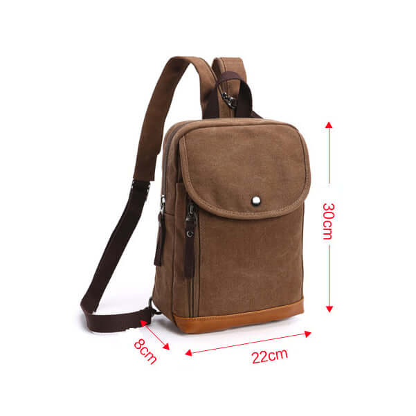 Outdoor canvas backpack for everyday carry in New Zealand