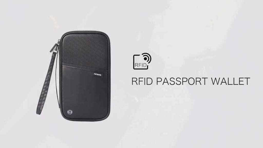 Premium RFID Blocking Travel Passport Wallet - Waterproof Nylon Passport Holder