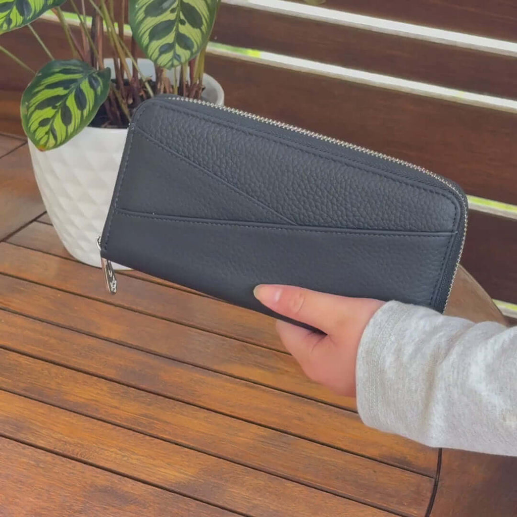 Leather RFID Purse | Long Wallet