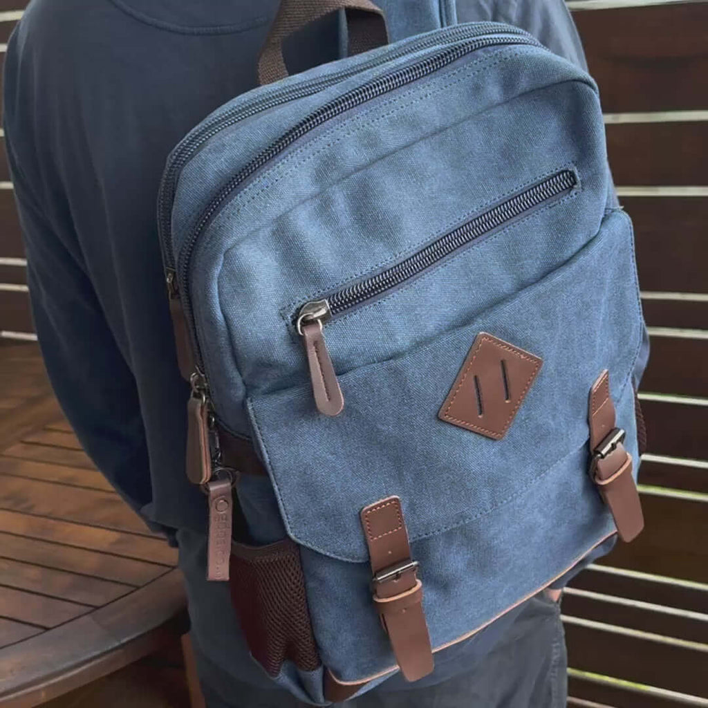 Canvas Backpack | Fits 14 Inch Laptop