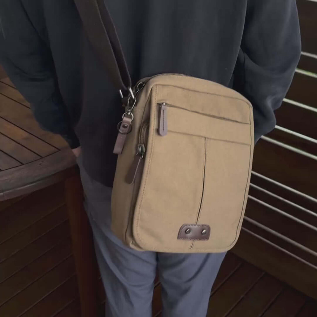 Small Canvas Shoulder and Crossbody Bag