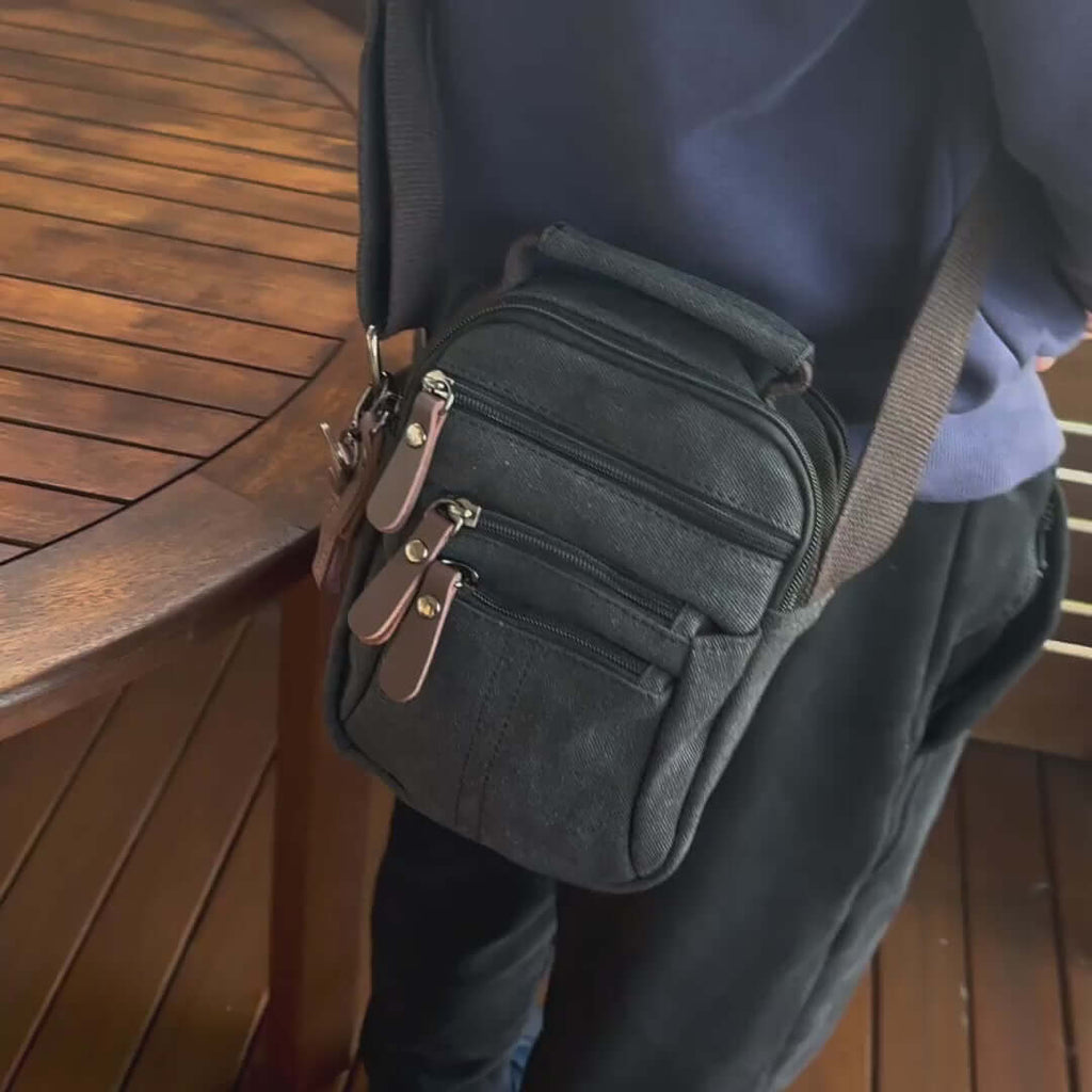 Canvas Small Shoulder Crossbody Bag | Versatile and Chic