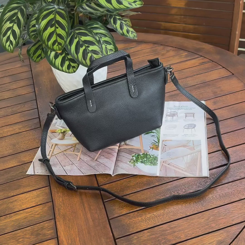 Leather Handbag – Mini Crossbody & Top Handle Bag
