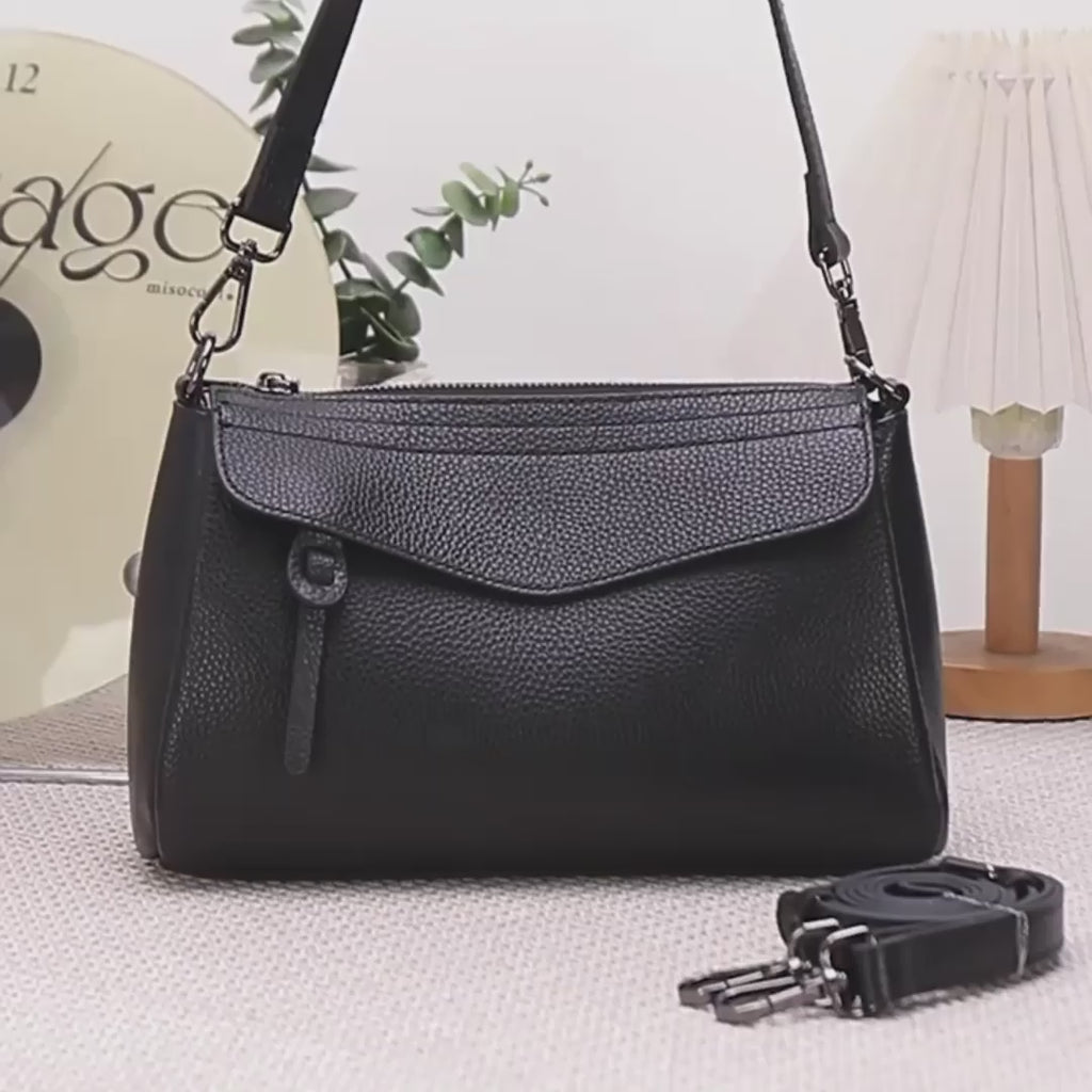 Leather Crossbody Bag – Classic Everyday Shoulder Bag