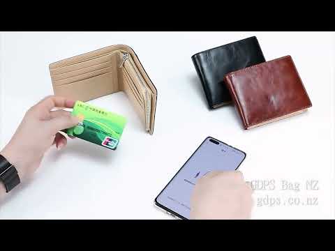 Vintage men's leather RFID wallet