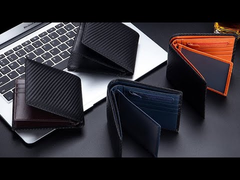 Money holder section of the Carbon Fiber RFID Men's Short Wallet.