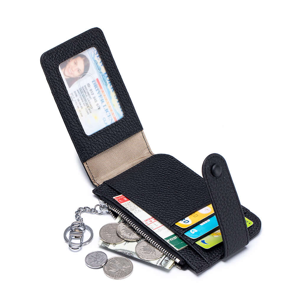 Open view showing ID slot and card storage