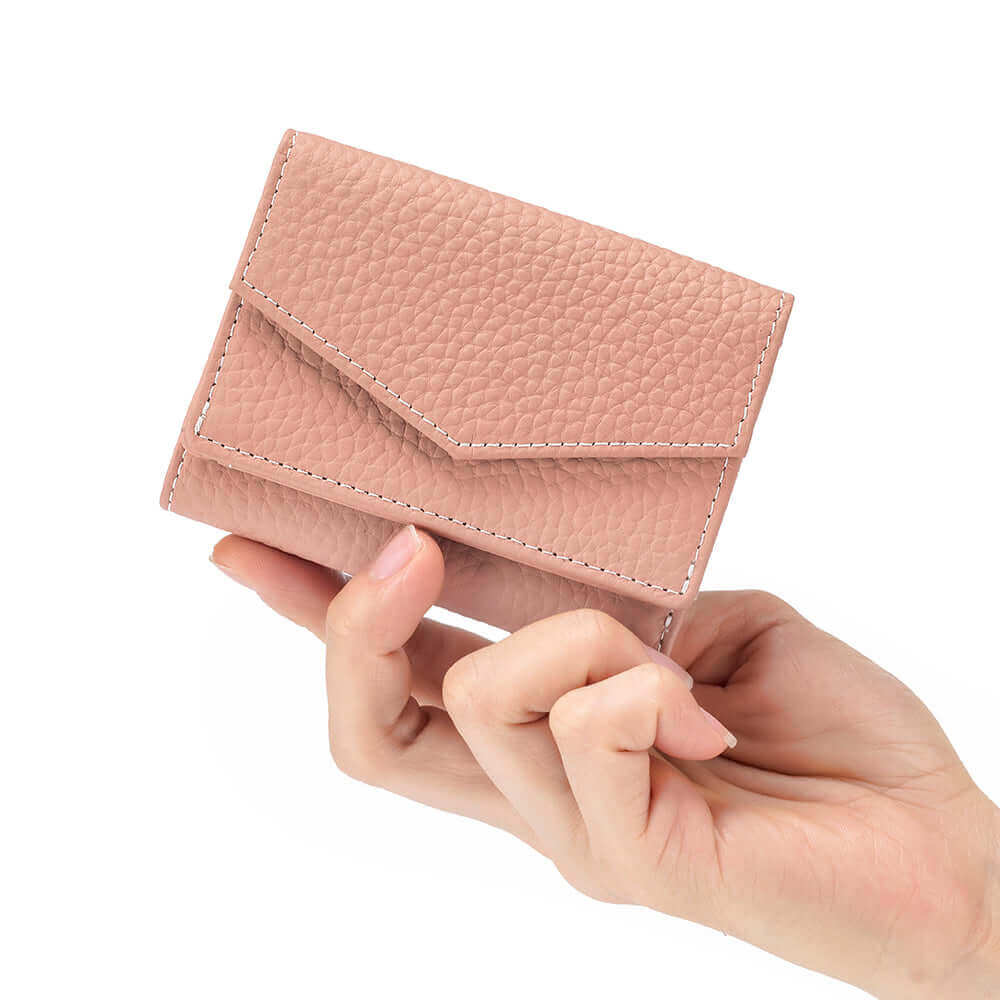 Stylish tri-fold leather wallet for ladies in NZ