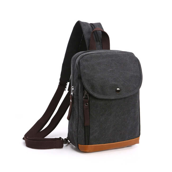 Urban style sling bag with compact storage compartments