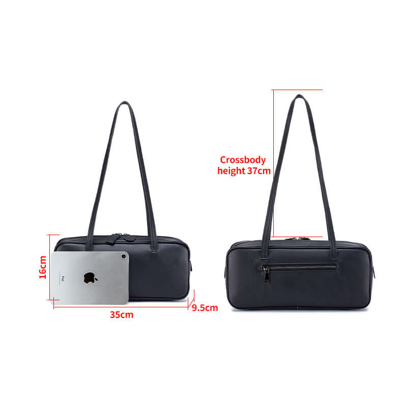 Versatile strap leather bag – shoulder or hand carry