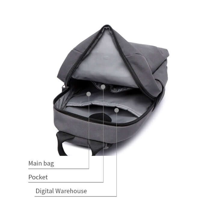 Back zip pocket design of men’s sling crossbody bag