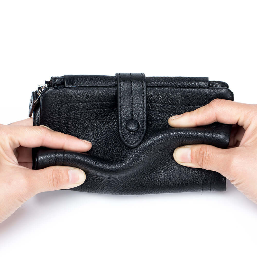 Functional view showing wallet compartments.