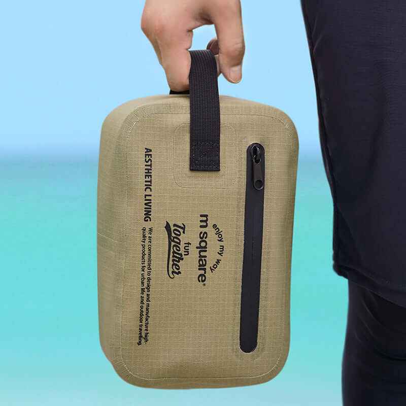 Double waterproof design with zippered compartments