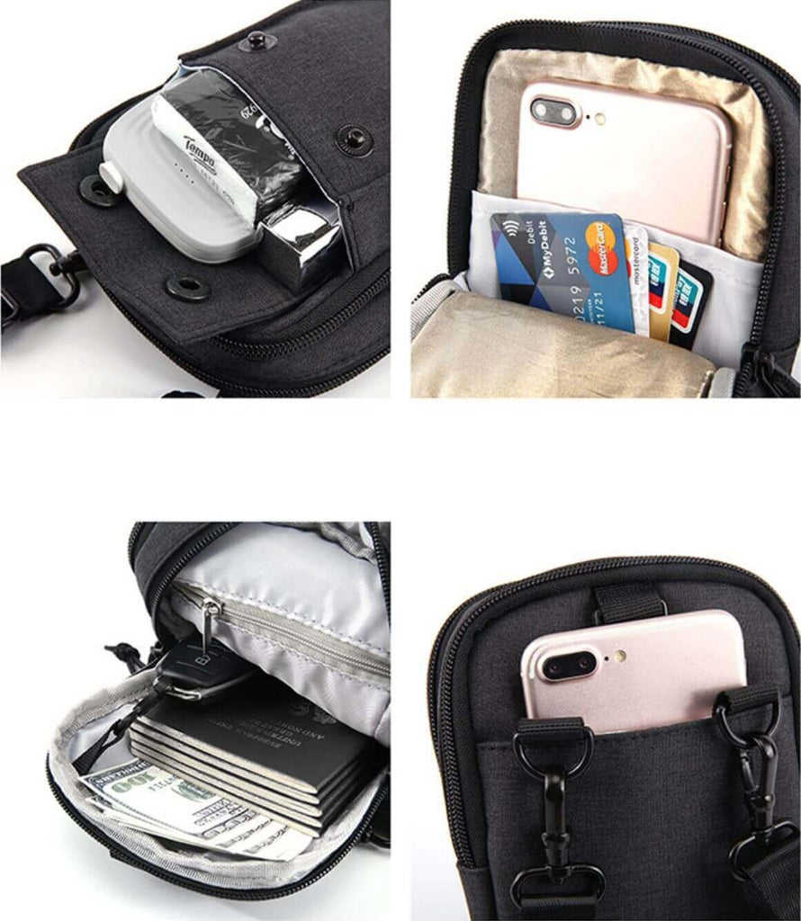 Small Crossbody Mobile Phone Side Bag Travel Mens Womens