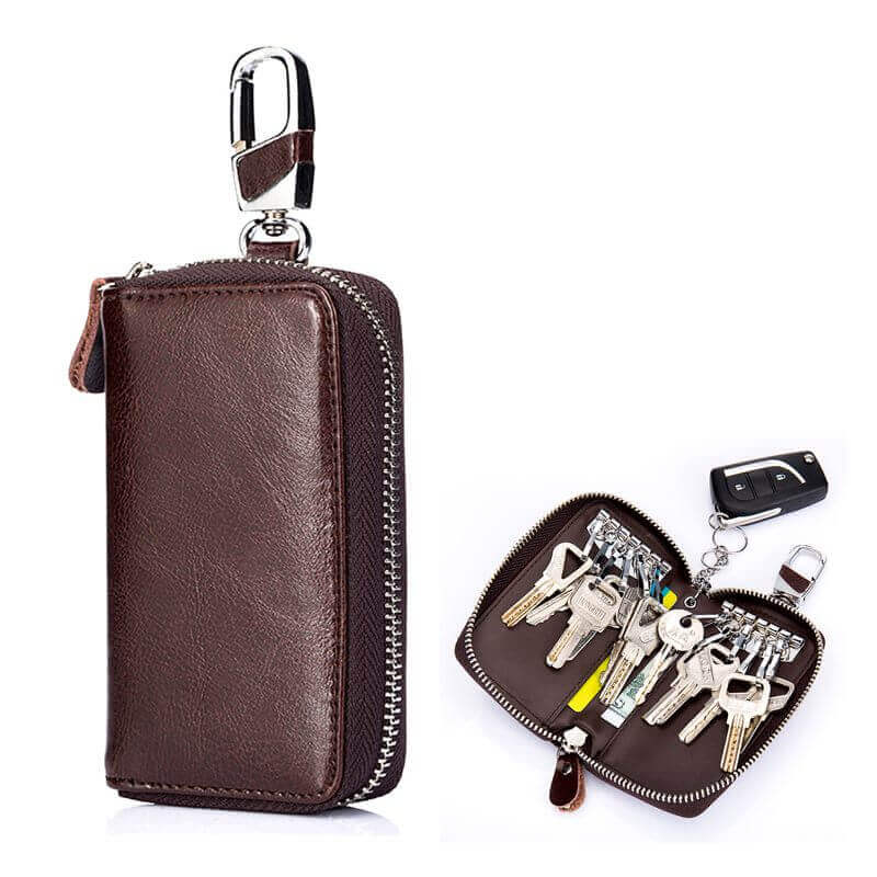 Leather Key Case For Men NZ | Card Holder Keychain