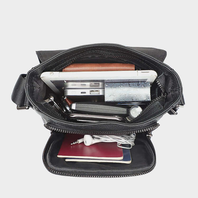 Leather Small Side Bag Messenger Bag Crossbody Bag Satchel NZ Men's