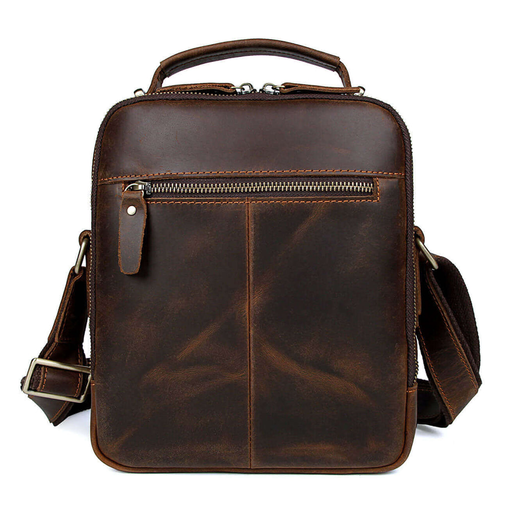 Leather Shoulder Messenger Bag Satchel Business NZ Men's