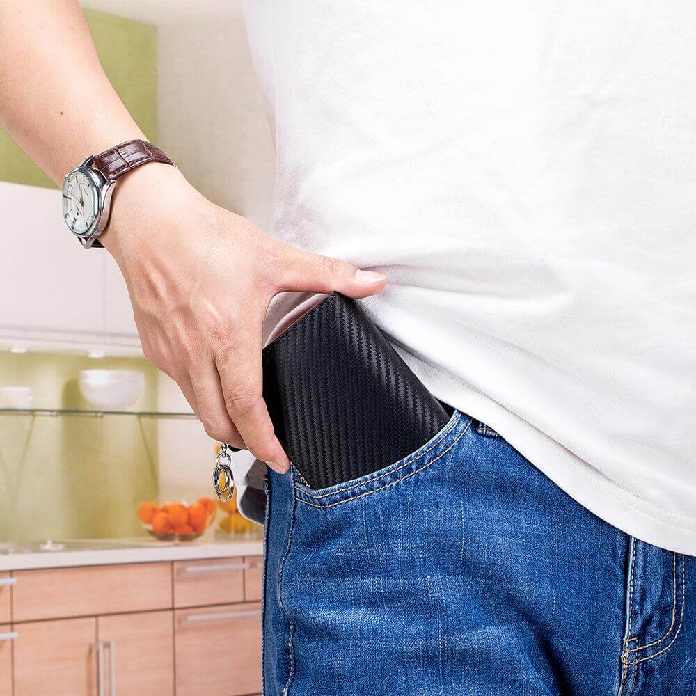 Leather Small RFID Credit Card Holder Key Coin Wallet NZ Men's Women's