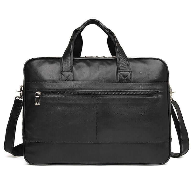 Men's Leather Large Business Briefcase 17 inch Laptop Bag NZ Shoulder