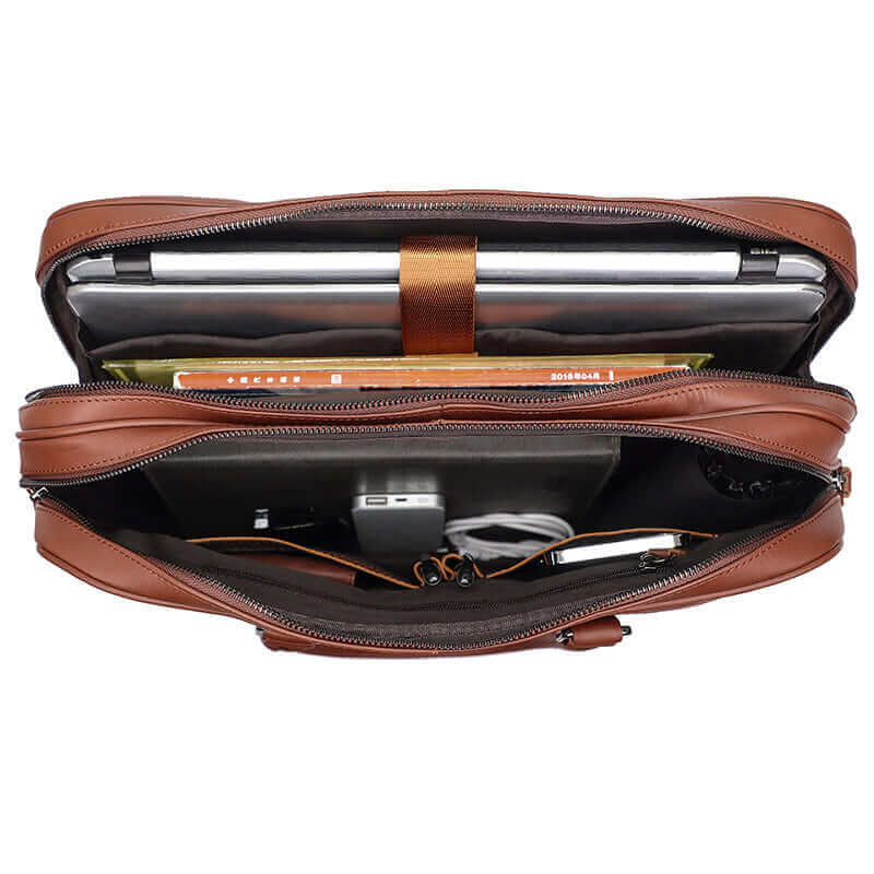 Genuine Leather Briefcase Laptop Bag Business Bag Satchel NZ Men's