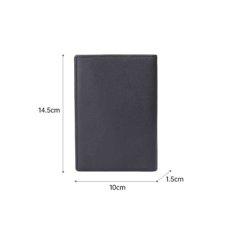 Mens Womens Genuine Leather RFID Passport Holder Wallet Travel NZ