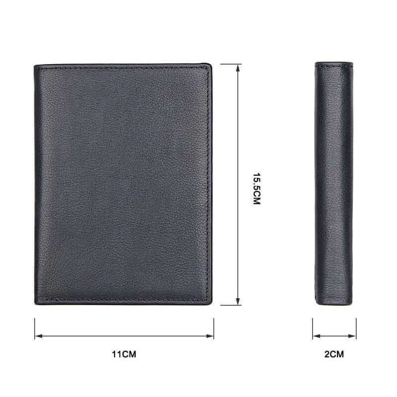 Mens Womens Genuine Leather RFID Passport Holder Wallet Travel NZ