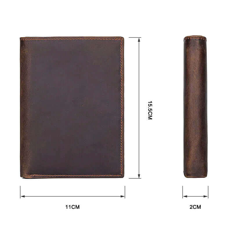 Mens Womens Genuine Leather RFID Passport Holder Wallet Travel NZ