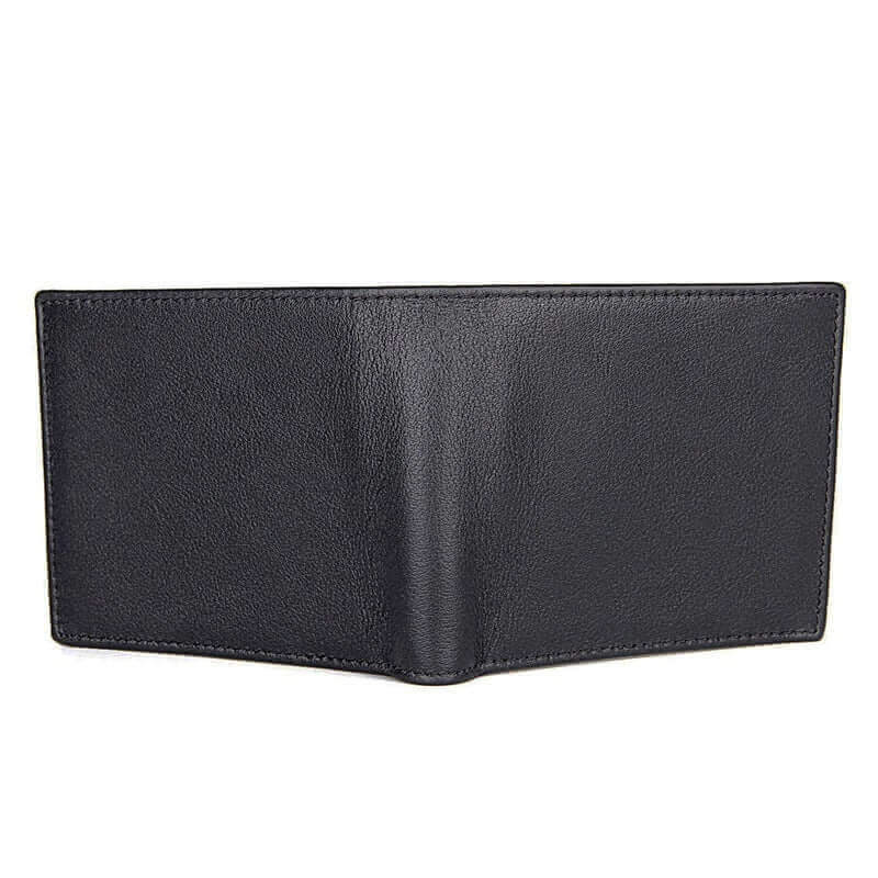 Bifold wallet made from genuine leather with RFID protection.