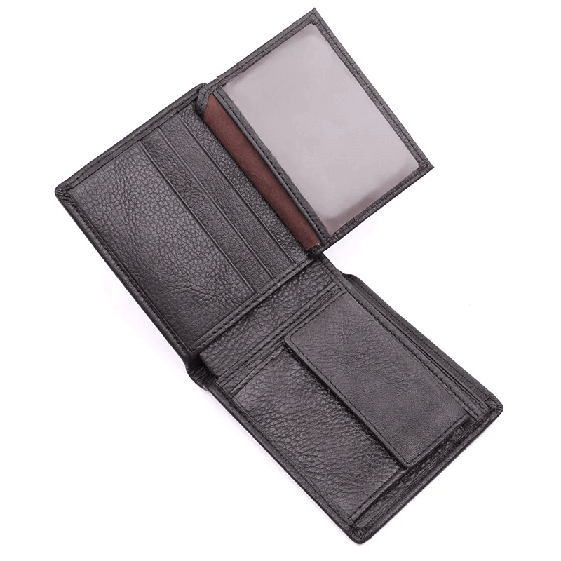 Classic men's bifold leather wallet