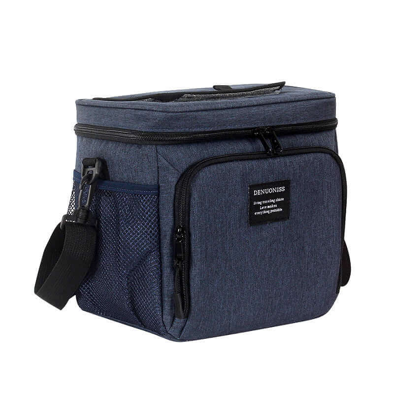 Double-layered insulated lunch bag for daily use