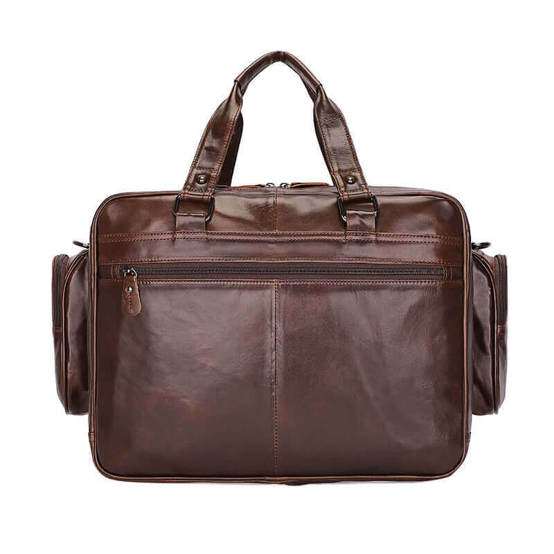 Durable and stylish leather laptop bag for daily use.