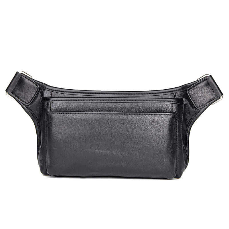 Genuine leather waist bag for stylish travels in New Zealand.