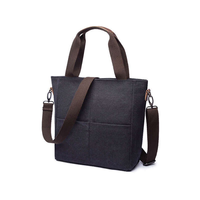 Women's canvas shoulder crossbody tote bag, perfect for work and everyday use.